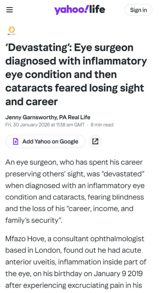 Blue Fin Vision® Featured: Yahoo!Life January 2026